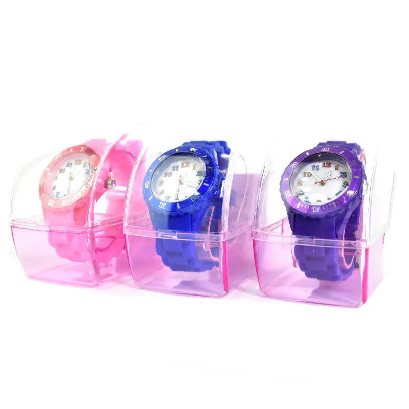 Barneklokke 22cm | Analog med sekundviser | Flere farger