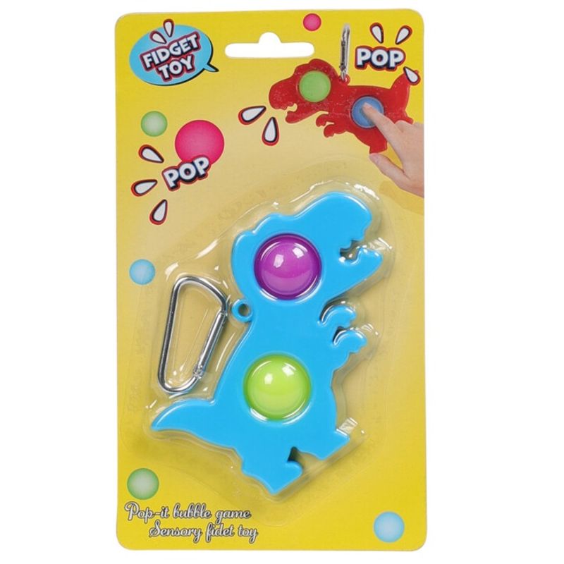 Pop it nøkkelring leke - Dinosaur/Enhjørning