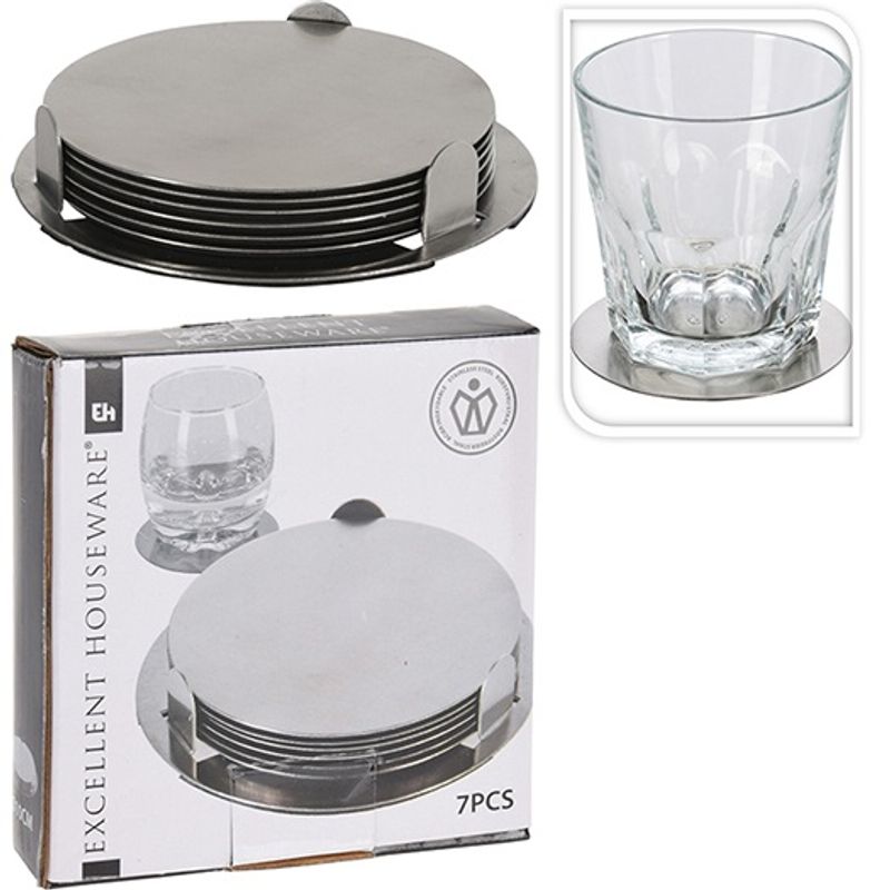 Glassbrikker Rustfritt Stål 6stk|Excellent Houseware