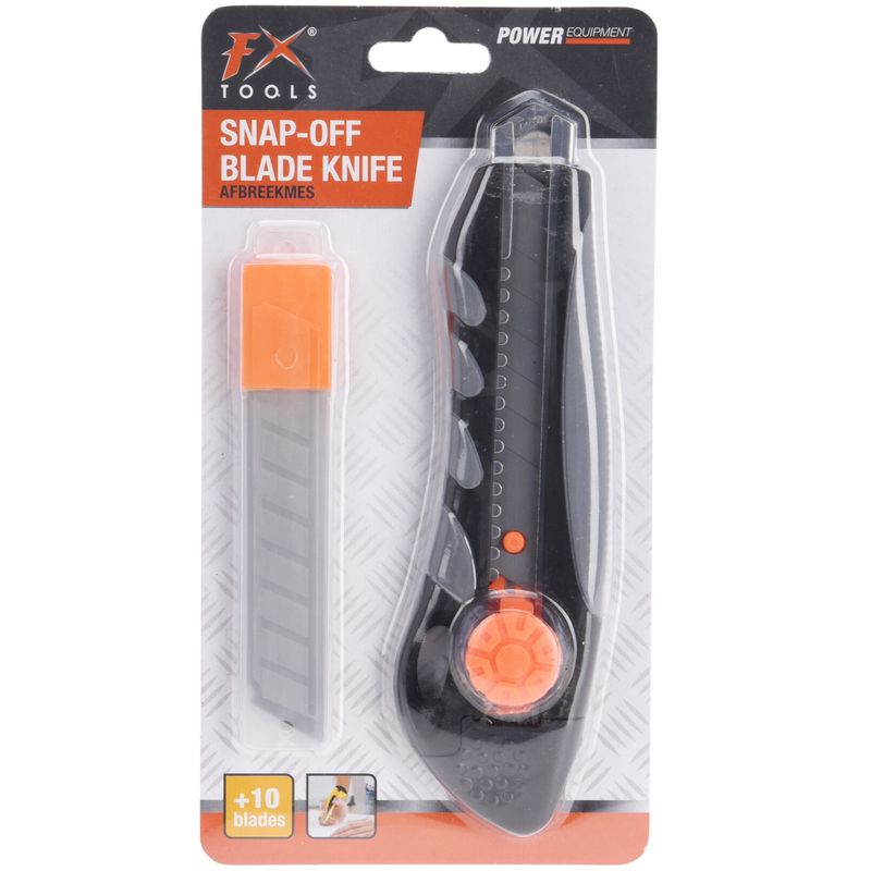 Brytebladkniv + 10 ekstra knivblader | FX Tools