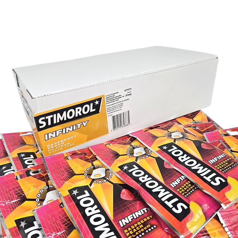 Stimorol Infinity Raspberry Peach 28x30g | Storpakk