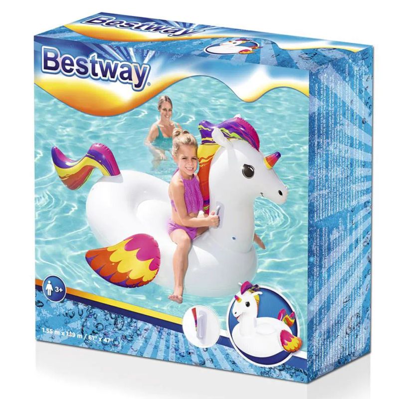 Bestway Oppblåsbar Enhjørning 150x117cm