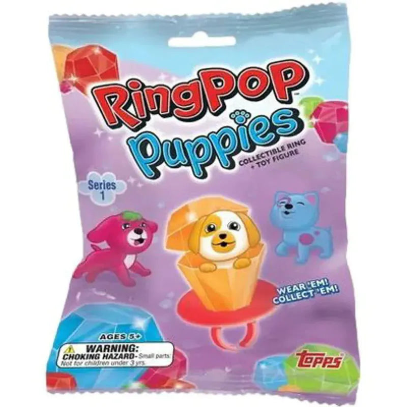 10pk Ring Pop Puppies/Pets/ Mermaid Mix (Storpakk)