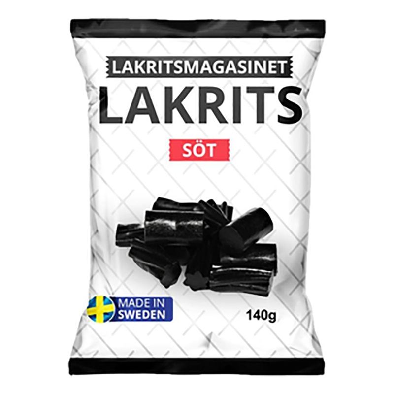Søt Lakris 140g | Lakritsmagasinet svensk lakris