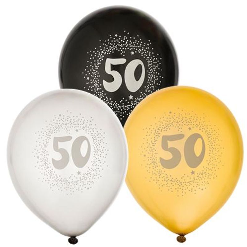 Ballongsett 50år 6pk