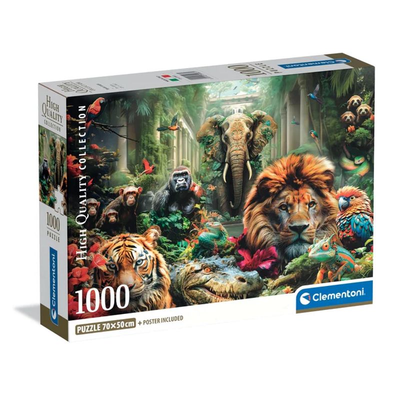 Clementoni Mystic Jungle puslespill 1000 brikker | 70x50cm