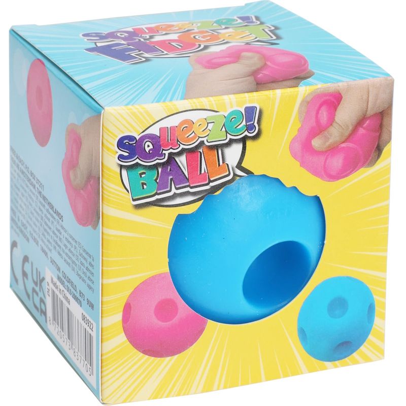Skviseball Popper Rosa/Blå 6cm | Fidget Toy | Stressleke