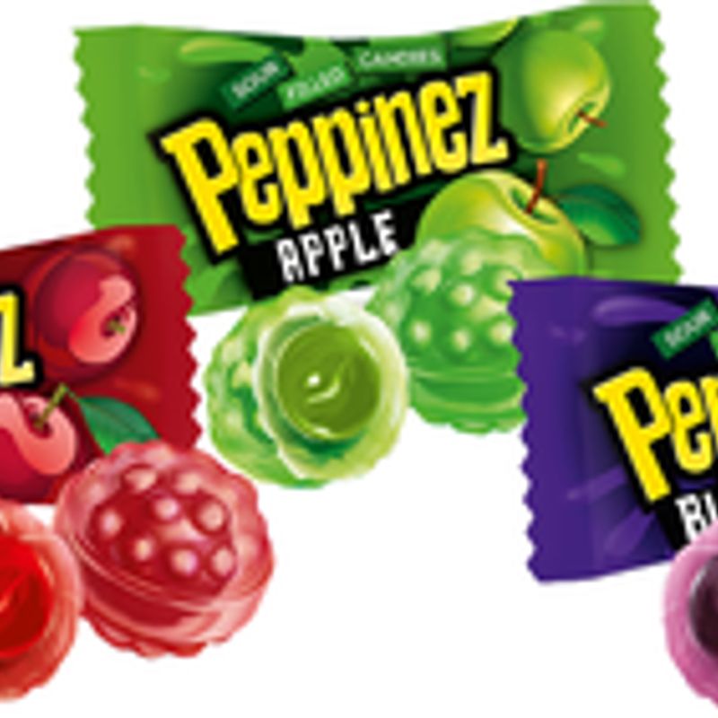 Roshen Peppinezzz Sour Filled Candies Storpakning 900g