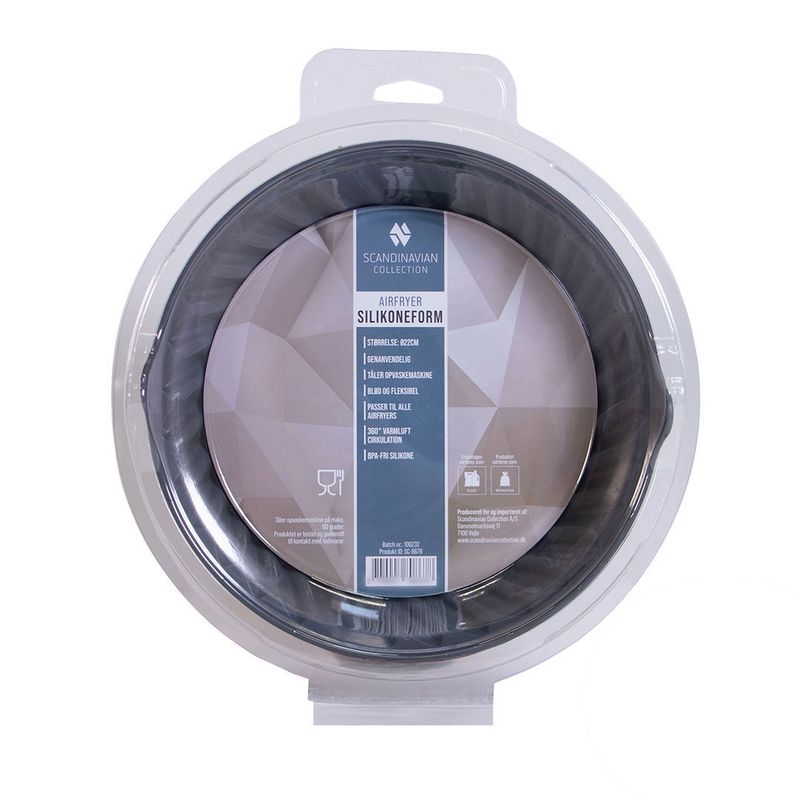 Airfryer Silikonform Rund Ø22cm 2pk