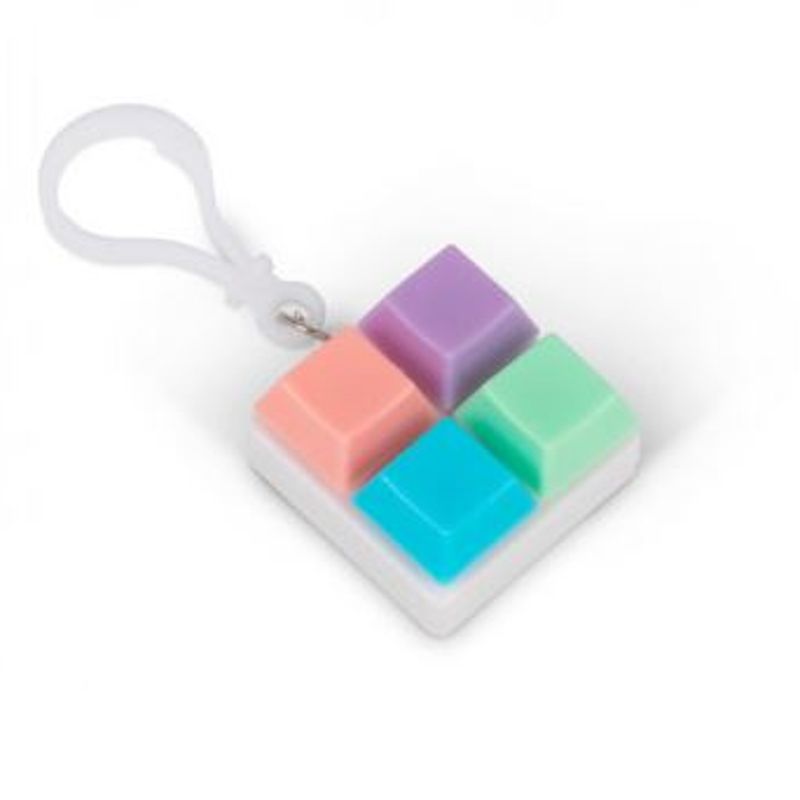 Fidget Keyboard Keychain - Klikkbar nøkkelring