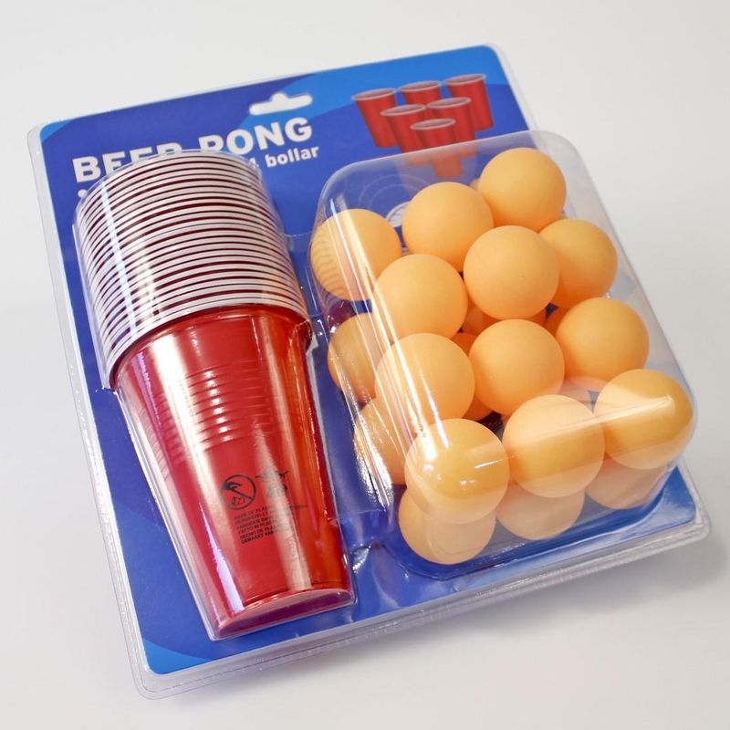Beer Pong Sett 24kopper + 24 baller