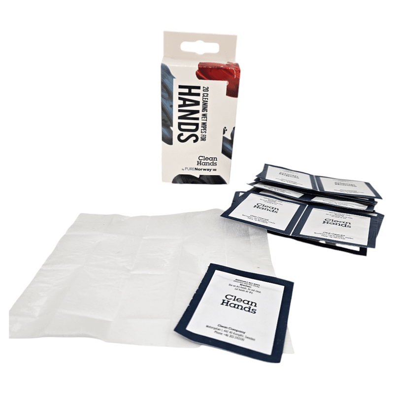 20pk Antibakterielle Våtservietter | PURENorway