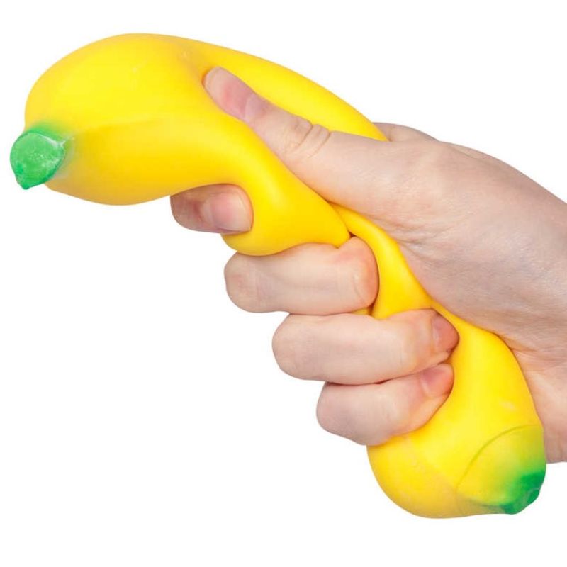 Banan Stressleke 18cm | Squeezeleke fra Tobar | Gel - fylt