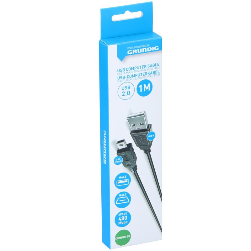 Grundig Ladekabel USB A - USB Mini B 1m
