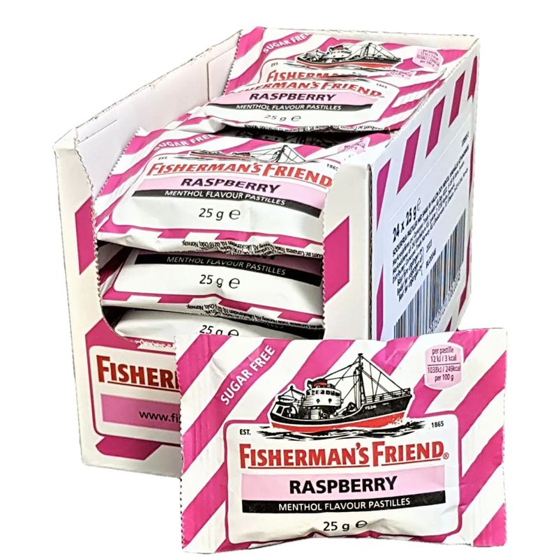 Fisherman's Friend Bringebær 24x25g | Sukkerfri
