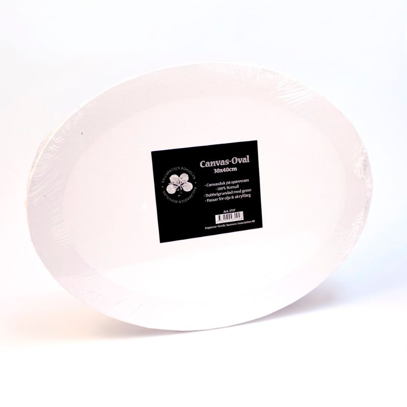 Canvas Lerret Oval 30x40cm