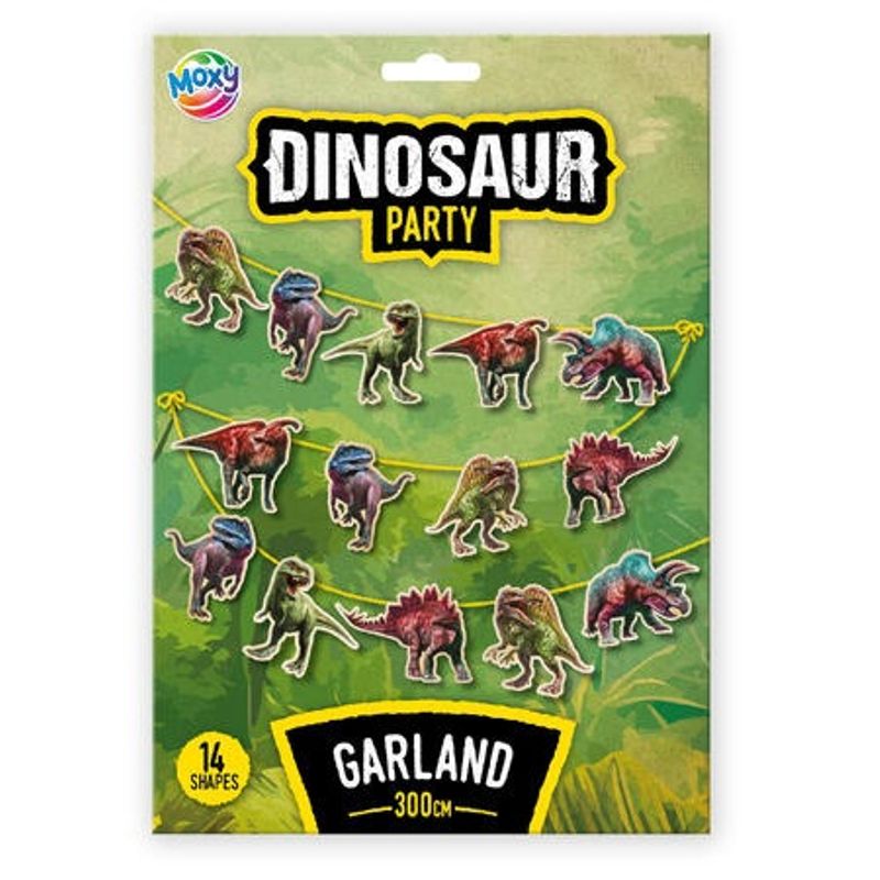 Dinosaur Party Box 43 deler | Komplett bursdagssett med dinosaurtema