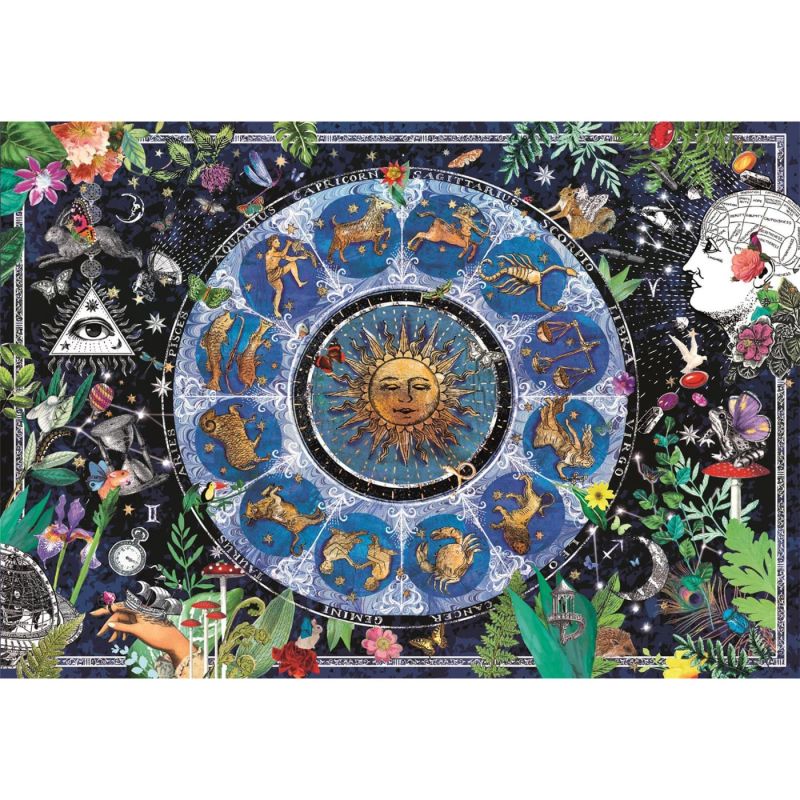 Clementoni puslespill 1000 brikker Astrological chart 70x50cm