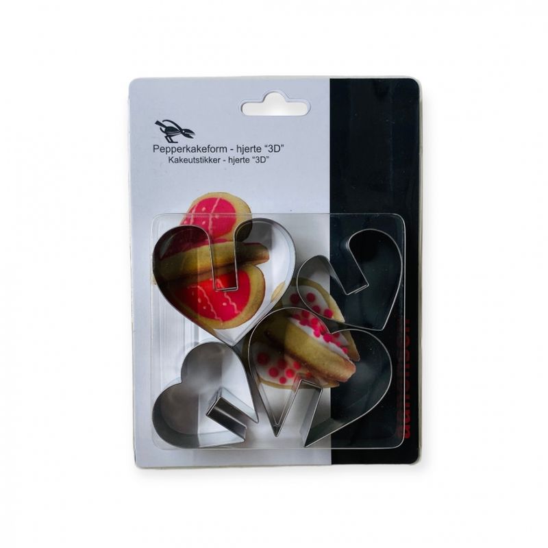 Aanonsen Pepperkakeformer Hjerte 3D
