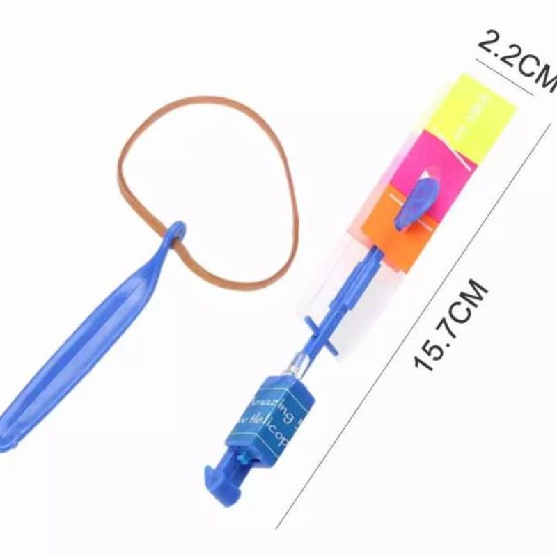 LED Strikkhelikopter | Skyteleke med lys