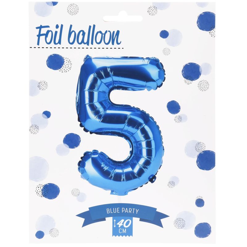Tallballonger Folie Blå 40cm
