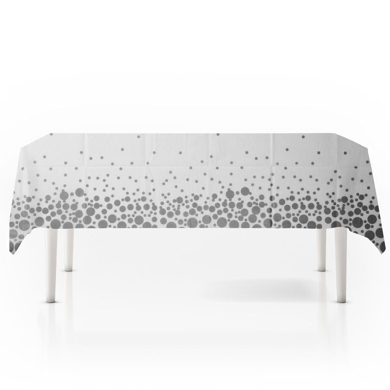 Bordduk Plast 220x130cm Sølv