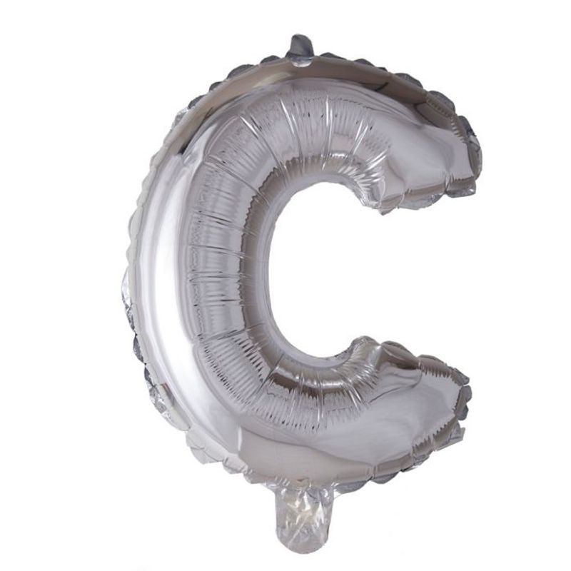 Tinka Folie Bokstavballonger 41 cm Sølv A Til Å