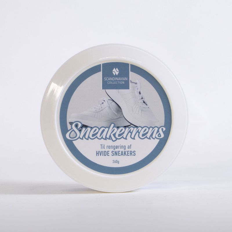 Sneakerrens for hvite sko | Enkel og effektiv skopleie