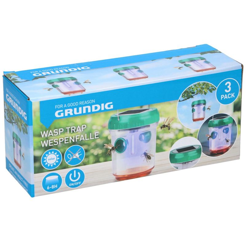 Grundig Vepsefelle 3pk | Solcelledrevet LED - lys 7x9 cm