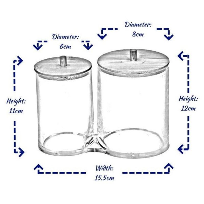 Alpina Dobbel Organiseringsboks Med Bambuslokk