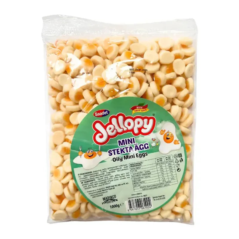Jellopy Mini Stekte Egg 1kg Storpakk
