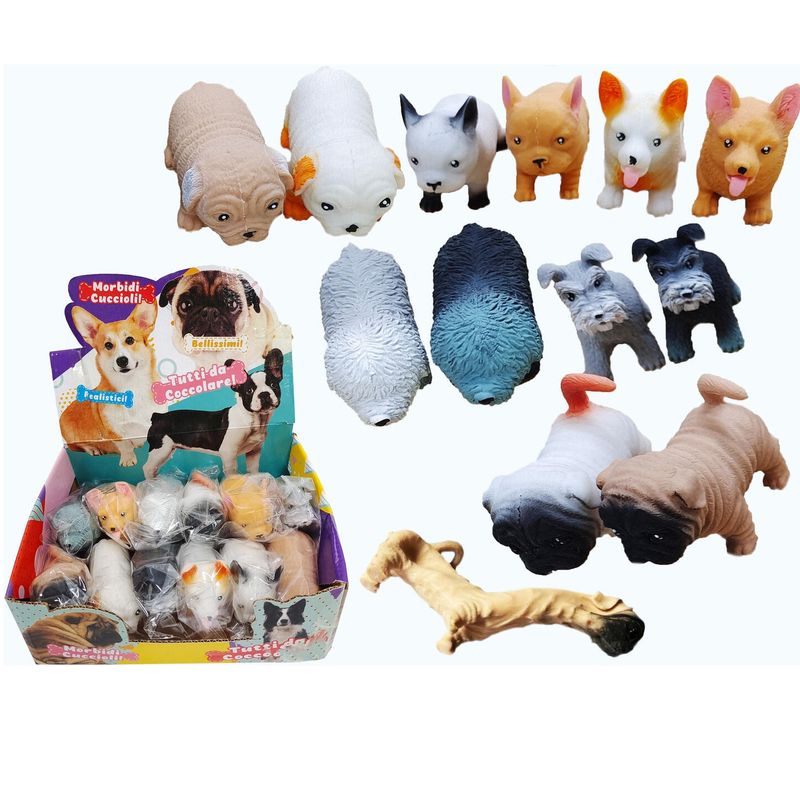 Stretchy Hund 9cm | Assorterte raser