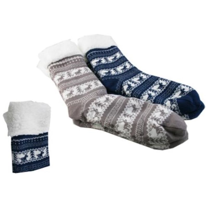 Supermyke kosesokker blå & hvit 36/37