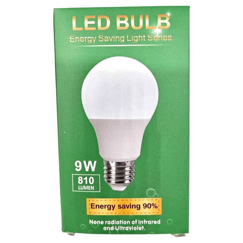 LED Lyspære 9W 810lm E27 | Energieffektiv Sparepære | Hvitt Lys