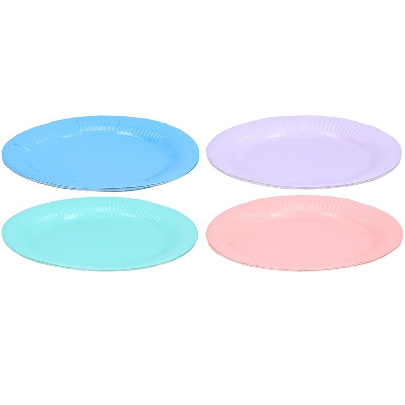 Engangstallerken papp 23cm pastell 6pk | Fest og bursdag