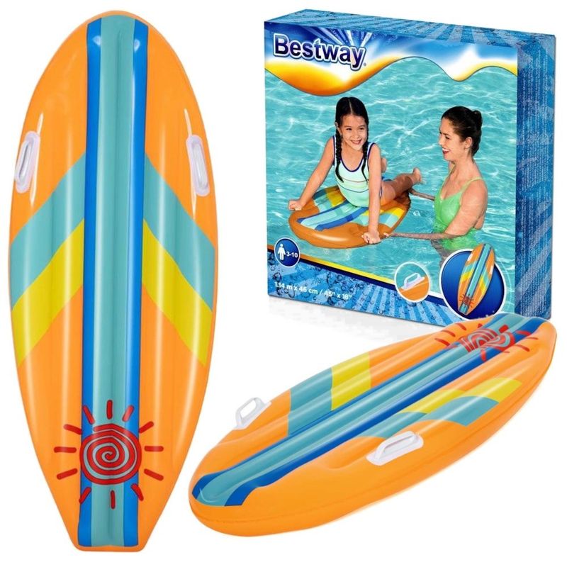 Oppblåsbart surfebrett barn 114x46cm | Bestway