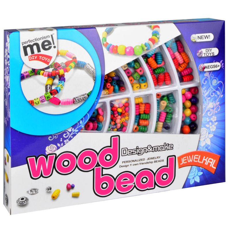 Perlesett i tre | Lag fargerike vennearmbånd med treperler