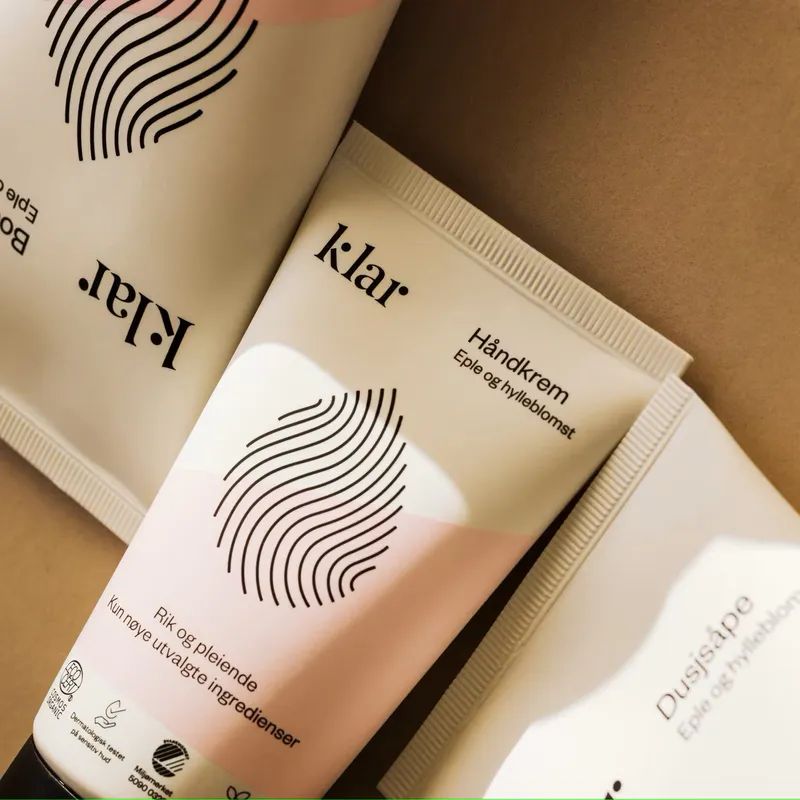 Klar Håndkrem Eple og Hylleblomst 8x75ml | Storpakk