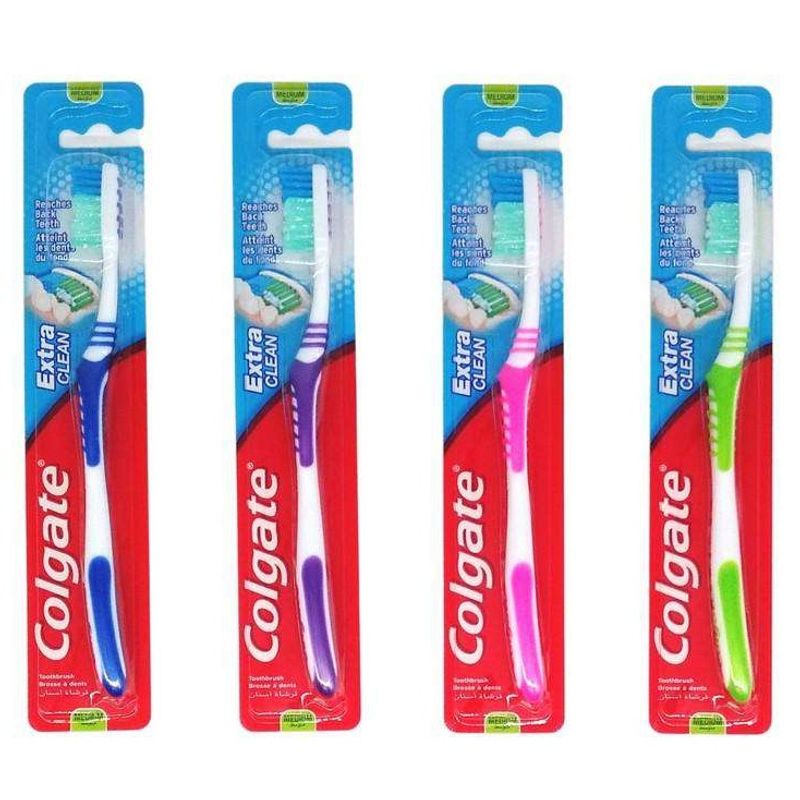 Colgate Extra Clean tannbørste 1stk | Flere Farger