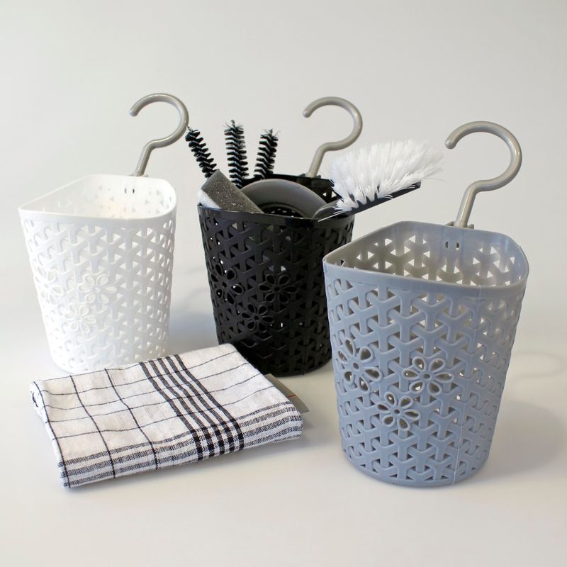 Oppbevaringskurv med krok | 3 farger