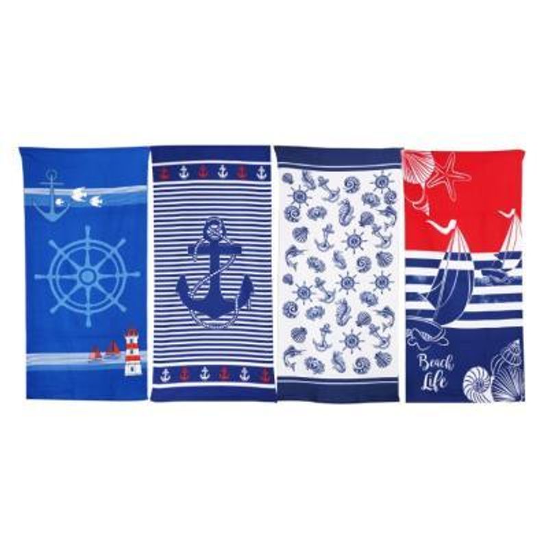 Badehåndkle Maritim 150x75cm 4ass