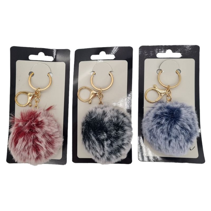 Fluffy Nøkkelring Pompong