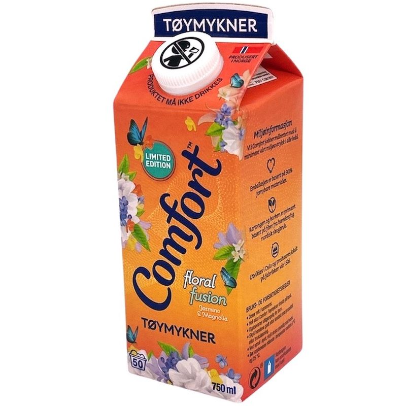 Comfort Tøymykner Floral Fusion 750ml | Mykt tøy og langvarig duft