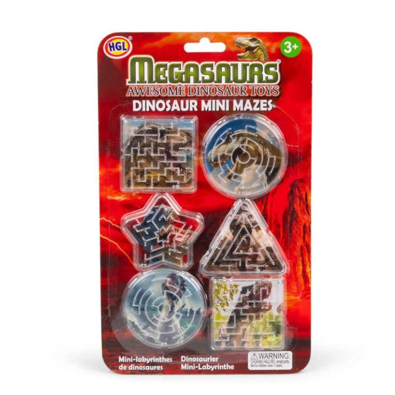 6pk Mini Labyrint - Dinosaur