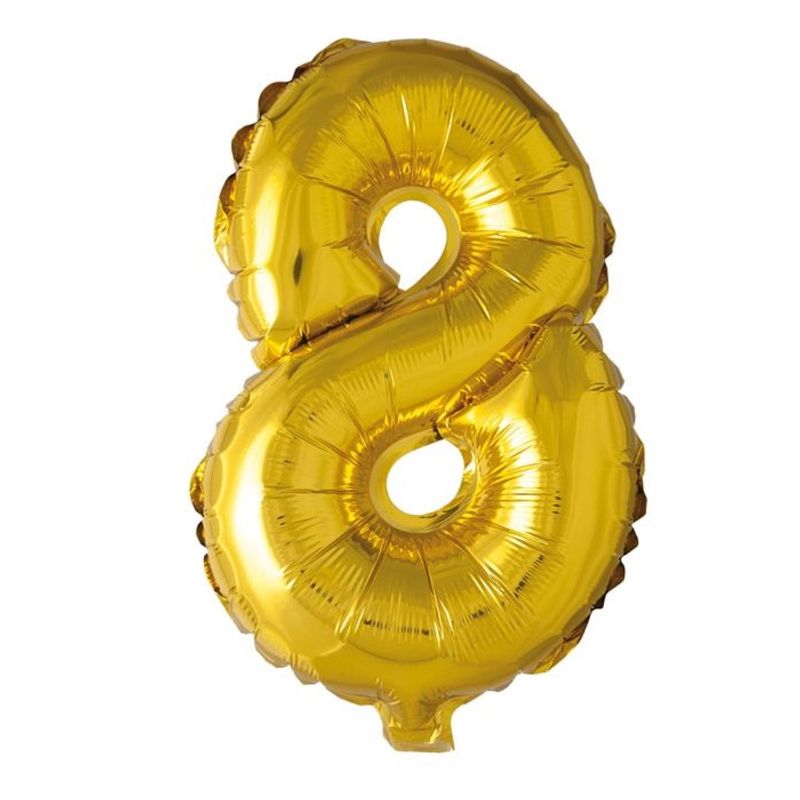 Tinka Folie Tallballonger Gull 41cm