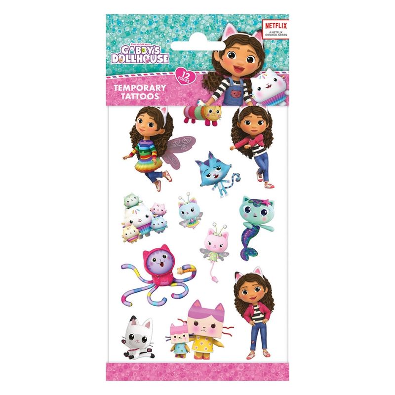 Gabby's Dollhouse midlertidig tatoveringer 12 stk