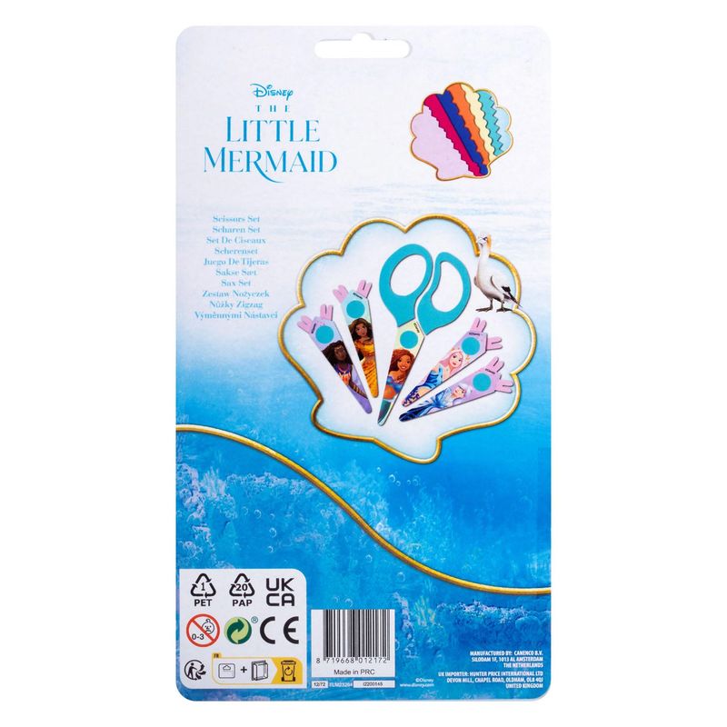 Disney Den lille havfruen mønstersaksesett for barn | 5 mønster