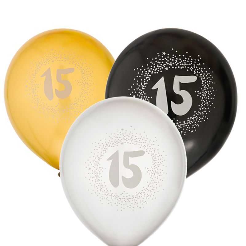 Ballongsett 15år 6pk