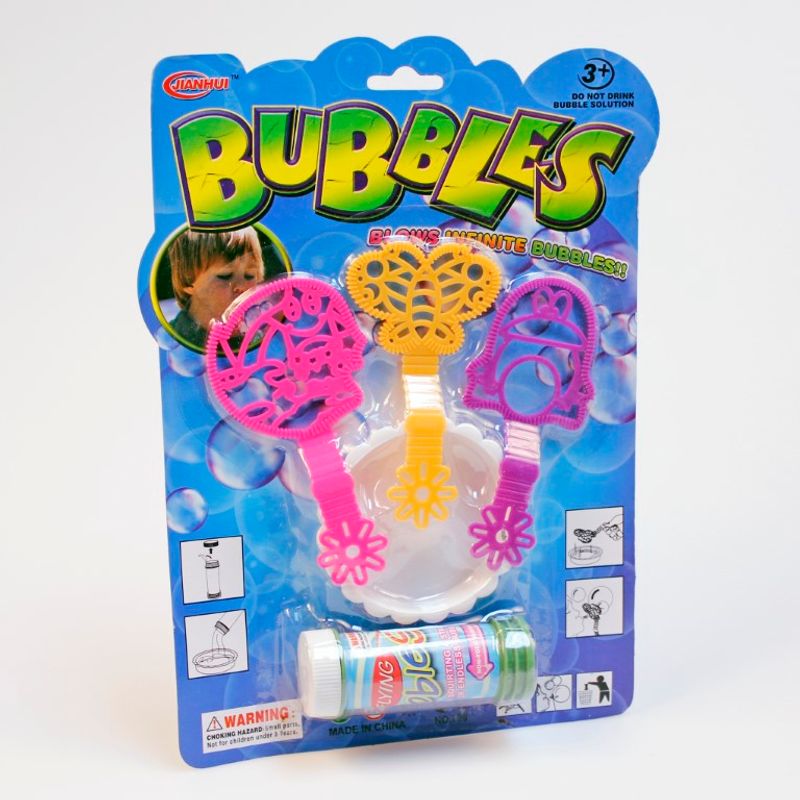 Såpeboblesett med former og skål | 40ml såpevann