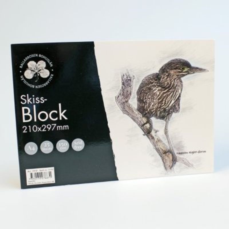 Skisseblokk A4 25sider (150gsm)